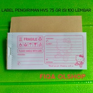 LABEL PENGIRIMAN / LABEL PENGIRIMAN PAKET ISI 100 LEMBAR / LABEL PENGIRIMAN