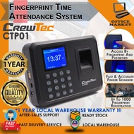 Fingerprint Thumbprint Time Attendance Machine CREWTEC CTP10 | Mesin Kehadiran Masa Cap Jari | 考勤机指纹