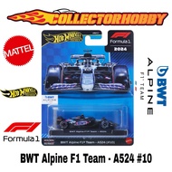 HOT WHEELS PREMIUM BWT ALPINE F1 TEAM - A524 #10