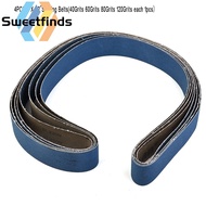 【SWTF】4pcs 2"x 72" 40/60/80/120Girt Ceramic Sanding Belts Bands Coarse Grinding
