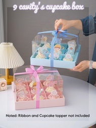 9 cavity Cupcake Box birthday party fullmoon party small cake box