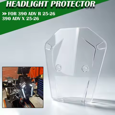 FOR 390 Adventure R 390 Adventure X 390 ADV R X 2025-2026 Motorcycle Headlight Protector Guard Acryl