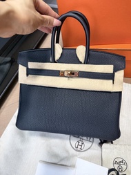Hermes birkin 25 togo 內縫Y3色 和黑色幾乎一樣