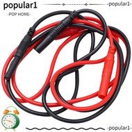 POPULAR 1/2pcs Male-to-Female Banana Plug, Silicone 4mm Meter Test Lead Extension, Red&black CATII 1