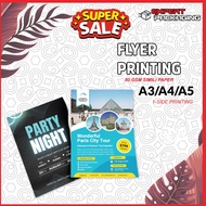 [FAST PRINT] A4 FLYERS / BROCHURE / LEAFLET / FLYER PRINTING ART PAPER MATERIA