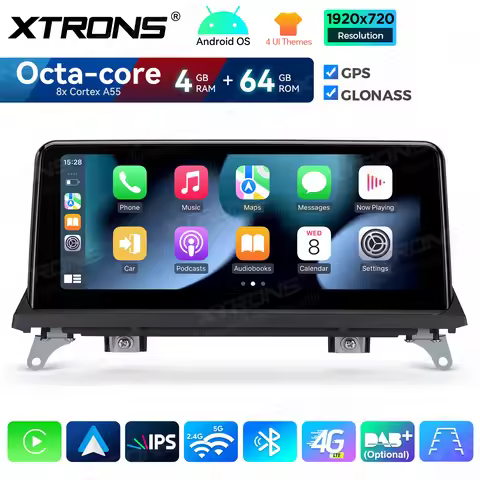 XTRONS 10.25" Android 14 Octa Core 4+64GB Car Multimedia Player For BMW X5 E70 X6 E71 CCC/CIC System
