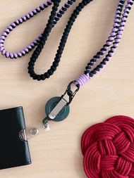 手工編織【Permit】證件掛帶 工作證 法式編織