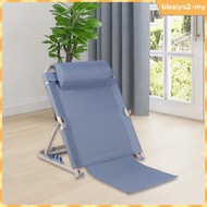 [BlesiyaedMY] Bed Backrest Folding Bed Chair Adjustable with Head Cushion Sit up Back Rest for Neck