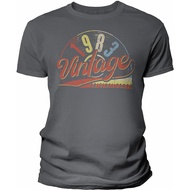 Men's cotton T-shirt 40th Birthday Gift Mens Tshirt - Vintage 1983 Original Parts Retro Birthday - 0