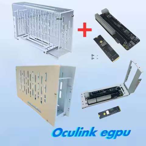 Laptop eGPU Metal/Acrylic Case Oculink External Graphics Card GPU Dock PCI-E 4.0 X4 Gen4 Notebook GD