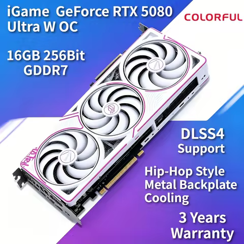 Original Colorful iGame Original NVIDIA GeForce RTX 5080 Ultra W OC 16GB 256bit GDDR7 GPU for Deskto