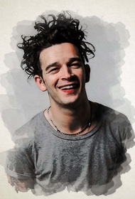 โปสเตอร์ The1975 เดอะ1975 Matty Healy แมทธิว ฮีลีย์ รูปภาพขนาดใหญ่ ตกแต่งผนัง Rock Music Poster ของแ