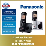 Panasonic KX-TGC250 Cordless Phone Black/White WITH 6 MONTHS SHOP WARRANTY