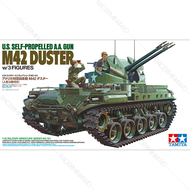TAMIYA 1/35 Model Kit U.S. Self-Propelled A.A. Gun M42 Duster (w/3 Figures) 35161