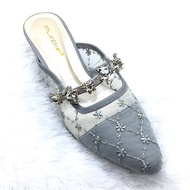Sandal Pesta Heels 3 cm Purple Shoes