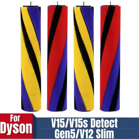 For Dyson V15/V15s Detect/Gen5/V12 Slim - Soft Fluffy Floor Brush Roll (Fluffy Brush) for Soft Optic