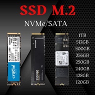 [Ready Stock & Fast Delivery] SSD M.2 NVMe/SATA Samsung SKhynix Mircon Kingston Crucial XPG 1TB 512G
