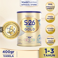 S-26 WYETH PROCAL GOLD STAGE 3 400 GR MILK FORMULA S26 PROCAL FOR 01 TO 03 YEARS OLD