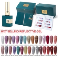 AS Box Set สีเจล 30 สี รุ่นใหม่ ขวดเขียวหรูหรา แถมฟรีสมุดชาร์ตสีสำเร็จพร้อมตั้งโชว์ 15ml ยาทาเล็บเจล