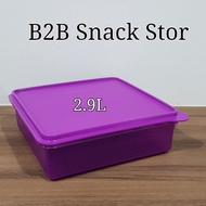 Tupperware B2B Snack Stor 2.9L (1)24.5cm(L) x 24.5cmW) x 8.0cm (H)Retail Price 21.90