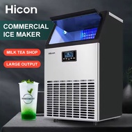 Hicon Ice Maker Machine 68KG/24H 220W Commercial Automatic Smart Touch Screen Ice Cube Maker