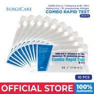 Surgicare SD Abott Zybio Wondfo Antigen Home Test 6 in 1 Combo Covid Flu 1 & 2, RSV, M Pnueu, AV,  -