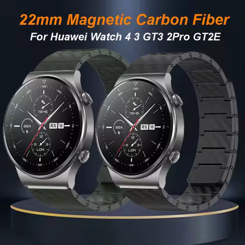 22mm Magnetic Carbon Fiber Strap For Huawei Watch Gt 2 Pro Bracelet For Huawei Watch 4 4Pro GT2e GT2