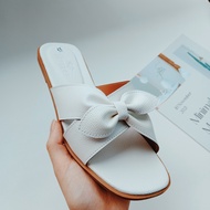 Dép lê bệt quai chéo thắt nơ hoa lá đế  chống trơn trượt  siêu bền đẹp thời trang hottrend HD03