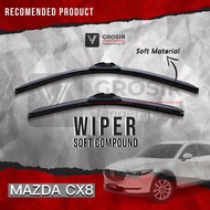WIPER MAZDA CX8 CX 8 SOFT PAD 2 PCS PAIR