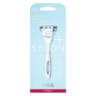 HydroSilk Salon Plus 刀架（附刀片）適用於女士、刮鬍刀、皮膚保護器、Schick