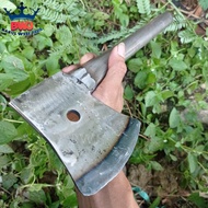 Kapak Baja Per Asli Super Tajam Gagang Besi - Kapak Jumbo Tebal Cacah Tulang Sapi Pemotong Pohon Bel