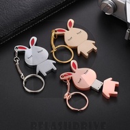 Personalized Rabbit Metal Finger Drive Pen Hard Drive USB 2.0 Data Storage Flash Drive 1GB 2GB 4GB 8