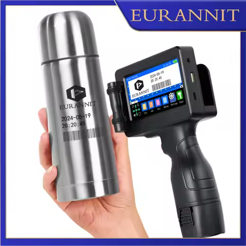 EURANNIT E17 12.7mm Portable Handheld Inkjet Printer Text QR Barcode Batch Number Logo Image Expire 