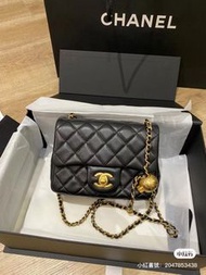 Chanel 23K 金球方胖子17 cm