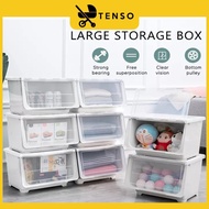 TENSO Elianware 1Pc Stack Box Drawer with Roller Kitchen Home Living Storage Box Organizer (32L)