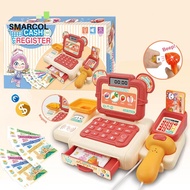 Cashier Machine Toy Simulated Supermarket Cash Register Kits Checkout Pretend Play Toy Toddler Cash 