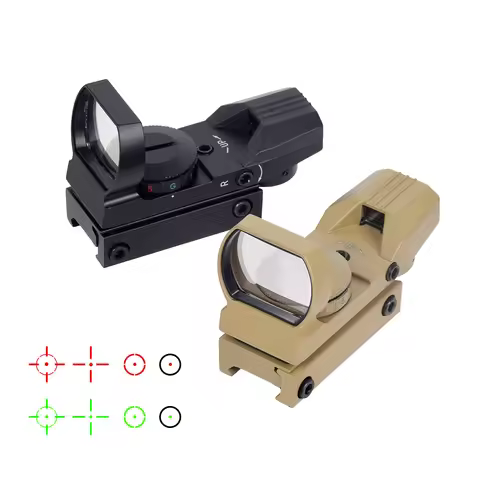 Tactical Riflescope Hunting Red Dot Sight Reflex Airsoft Scope 4 Reticle Cross Dot Rifle Crossbow Ai