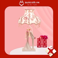 Bride and groom table lamp for bridal decor, meaningful wedding gift - GIFT