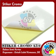 A3+ SIZE CROMO STICKER | CUSTOM PRODUCT PACKAGING LABEL STICKERS | SIZE A3 +