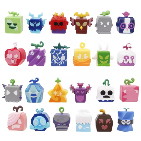 One Piece Devil Fruit PVC Model Toys Set 24pcs 5-6cm Collectible Figures