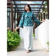 Baju Raya for Eid, Racial Harmony, Deepavali Ethnic Wear 'Alia' Women's Baju Kurung Kedah Top &amp; Long Skirt 2-pc set