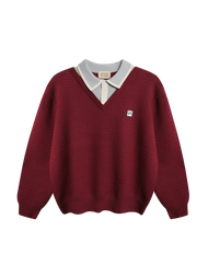 KINS 19 STUDIO | KINS Layered Polo Sweater เสื้อสเวตเตอร์คินส์ [KN145]