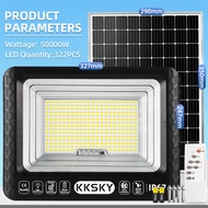 KKSKY【ซื้อ 1 แถม 1】ไฟโซล่าเซลล์ 20000W 80000W โซล่าเซลล์ ไฟภายนอกอาคาร หลอดไฟ led กันน้ำIP67 Solar L