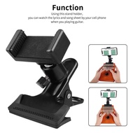Mytools-MY SIUKE Guitar Phone Holder 360 Degree Rotating Bass Head Neck Clamp for Electric Ukulele S