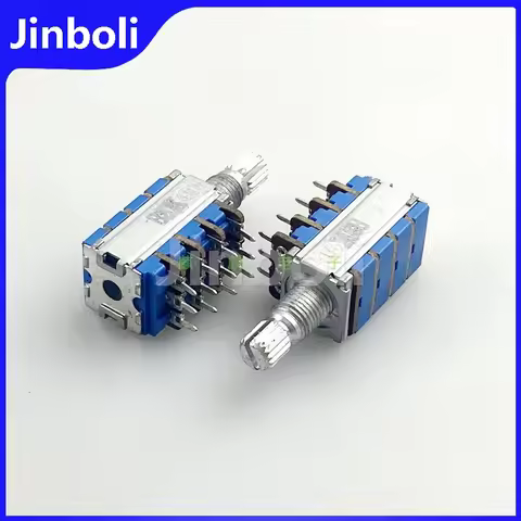 1PCS 12 Type Quadruple B20K C50K Amplifier Audio multi-channel Volume High And Low Volume Potentiome