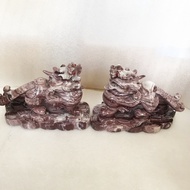 Pixiu, red stone feng shui pixiu weighs 19 kg/bag, 35 cm long for Earth and Fire elements (made by m