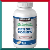 Kirkland Signature - 男士50+多種維他命礦物質 365粒超值裝 關節心腦血管免疫力健康 含鋅硒葉黃素番茄紅素 素食配方 平行進口 (效期:08/2027*)
