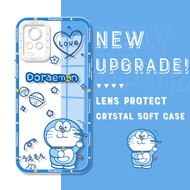 เคส Hontinga สำหรับ VIVO V30E 5G V27 Pro V27E V25 Pro V25E V23 V23E 5G V20 2021 SE เคสใสอนิเมะโดราเอ