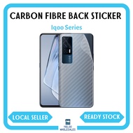 (BUY 2 FREE 1) IQOO Carbon Fiber Back Film Sticker Protector Z7 / Z7X / 11 / 12 / Z9 / Z9x / 13