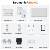 Saramonic Ultra ไมโครโฟนไร้สาย wireless mic ไมค์อัดเสียง ไมค์ตัดเสียงรบกวน สำหรับ Vlog iPhone Androi